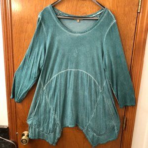 Democracy light turquoise green tunic by Democracy